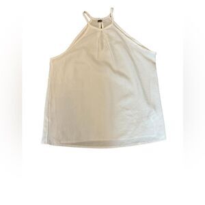 ARDENE White High Neck Loose Fit Textured Dressy Top S